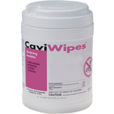 CaviWipes™ Desinfektionstücher Kanister Desinfektionstücher geeignet zur Desinfizierung von harten, nicht porösen Oberflächen nicht invasiver medizinischer Geräte. Desinfektion in drei Minuten; Bakterizid, viruzid, fungizid, tuberkulozid und levurozid; Niedriger Alkoholgehalt (unter 20%)